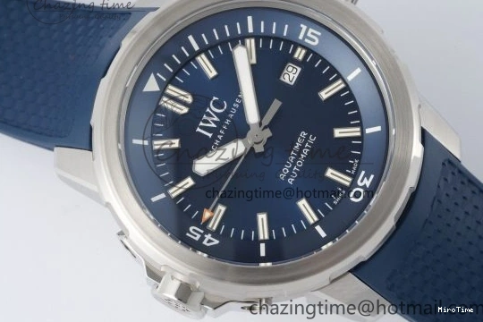 MIROTIME 0501 WellDesigned Aquatimer Automatic SS RSF 1:1 Best Edition Blue Dial on Blue Rubber Strap A 7057